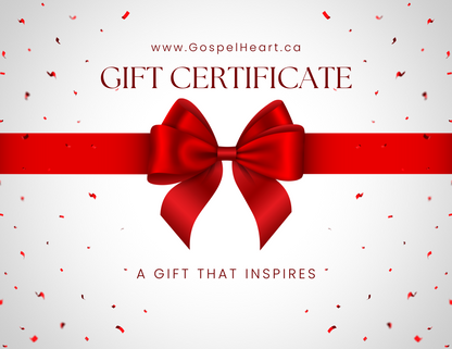 GOSPEL HEART Gift Card